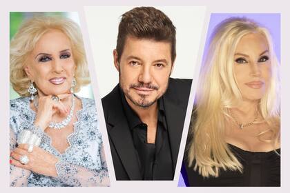 Mirtha Legrand, Marcelo Tinelli y Susana Gimenez, tres figuras de peso con diferente presencia en pantalla en este 2024