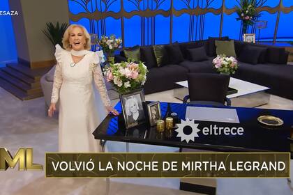 Mirtha Legrand regresó a la televisión y el sábado 24 de septiembre será su segundo programa
