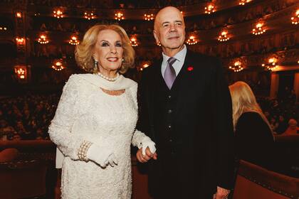 Mirtha Legrand y Jorge Telerman en la gala especial del la Fundación Favaloro