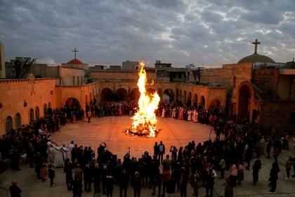Misa cristiana en Irak