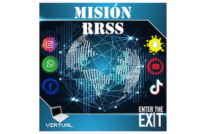 "Misión RRSS" es uno de los juegos más exitosos de Enter the exit, donde el objetivo es salvar a las redes sociales de un grupo de extremistas que busca destruirlas