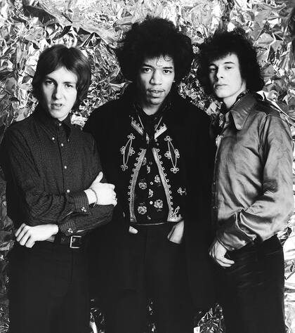 Mitch Mitchell, Jimi Hendrix y Noel Redding (de izquierda a derecha)