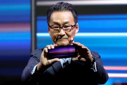 Mitsuya Kishida, presidente de Sony Mobile, anuncia el Sony Xperia 1