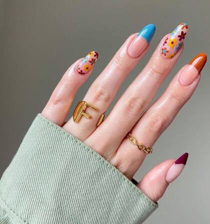 Mix de diseños en una misma paleta de color.