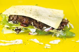 Mix de hojas con aderezo de yogur