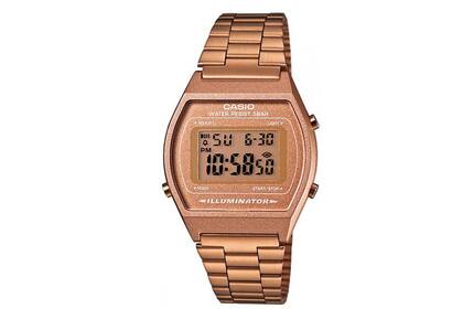 Modelo vintage color oro rosa (Casio, $2500)