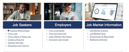 Modernizan el portal estatal de búsqueda de trabajo en Texas