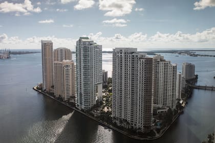 Modernos edificios en la zona de Brickell.