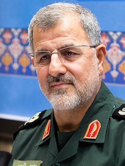 Mohammad Pakpour era Comandante de las fuerzas terrestres del Cuerpo de la Guardia Revolucionaria Islámica (IRGC)