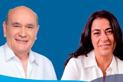 Moisés, en un afiche de campaña junto al dirigente peronista jujeño Rubén Rivarola