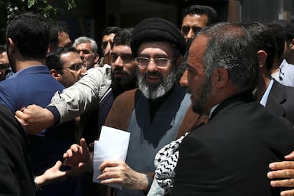 Mojtaba Jamenei, hijo del difunto ayatollah de Irán Ali Khamenei, durante la celebración anual del Quds, o Día de Jerusalén, en Teherán, Irán, el 31 de mayo de 2019