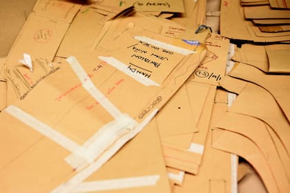 Moldes que diseña Miriam Nujimovich para confeccionar la ropa de su marca Handy Inclusiva