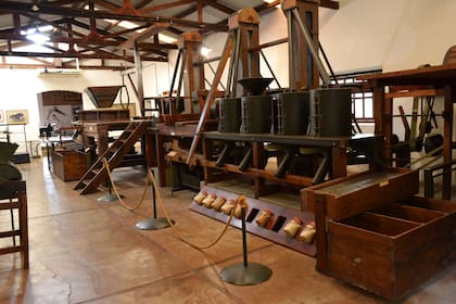 Molino de arroz y maíz en la casa museo Juan Szychowski.