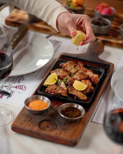 Mollejas con chimichurri