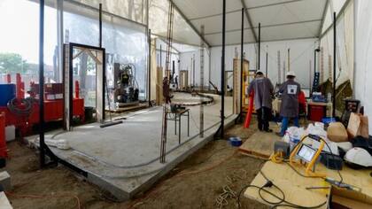 Momento en el que se crea el diseño de las cuatro habitaciones y un espacio central