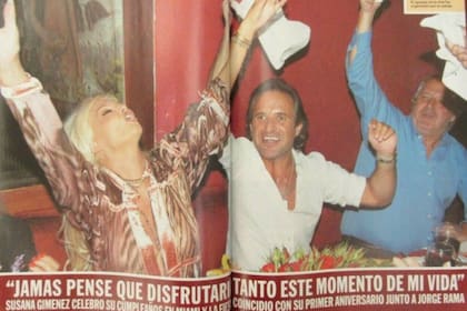 Momentos felices: Jorge Rama y Susana Giménez celebran el cumpleaños de la diva en Miami, en enero de 2006