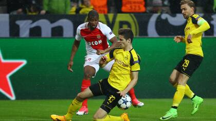 Mónaco y Borussia Dortmund protagonizaron un duelo muy entretenido en la ida