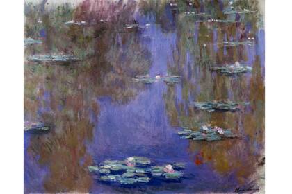 Una pintura de la serie "Los nenúfares" de 1903 de Monet, en la colección del Museo Marmottan Monet en París