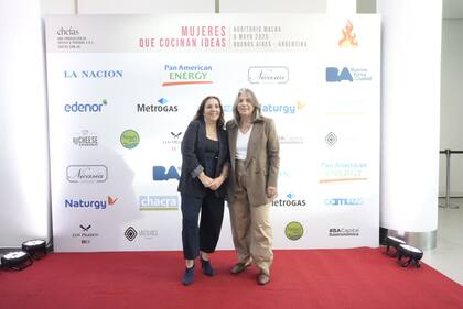 Mónica Albirzú y Claudia Bachur, organizadoras del evento.