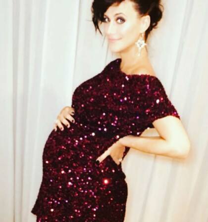 Monica Antonópulos, feliz con su pancita de embarazada