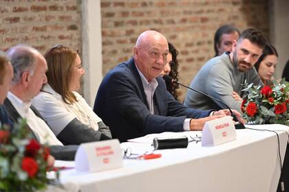 Mónica Fein junto a Antonio Bonfatti