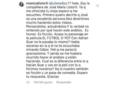 Mónica González le respondió a Julieta Díaz por sus comentarios sobre un sketch de José María Listorti