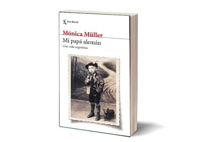 Portada de "Mi papá alemán", de Mónica Müller; en la foto, el padre de la autora cuando era un niño