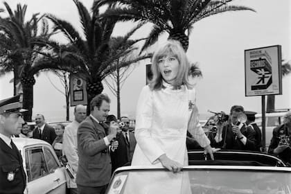 Monica Vitti en el Festival de Cannes, en 1966