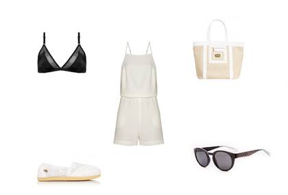 Mono (Deleon, $3350) Alpargatas (Leaf, $499) Cartera (Via Uno, $2370) Anteojos (Absurda) Soutien (Belleugene)