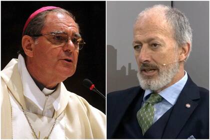 Monseñor Ojeda y Jorge Knoblovits, de la DAIA