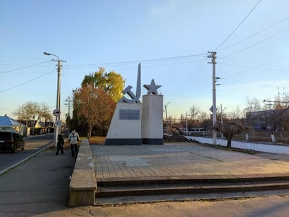 Monumento a la gloria del trabajo, en Bender, Transnistria