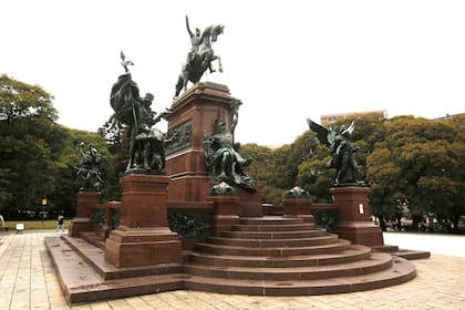 Una vista del conjunto de esculturas