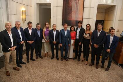 Morales, Negri, Lousteau, Facundo Manes y Alfredo Cornejo, en la Vendimia