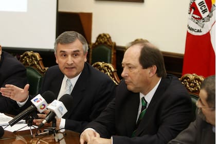 Morales y Sanz, cuando eran senadores del radicalismo
