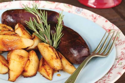 Morcilla con manzanas