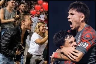 El desaforado grito de Morena Beltrán en el gol de Lucas Blondel para Huracán