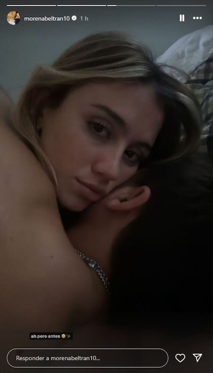 Morena Beltrán compartió una foto que después borró