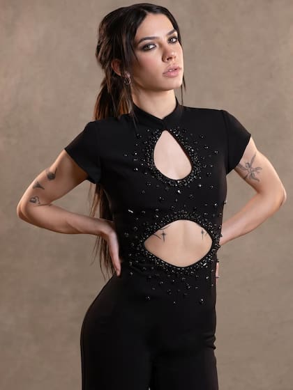 Morena modeló la nueva colección de Cynthia Martos (Foto: Instagram @cynthiamartos)