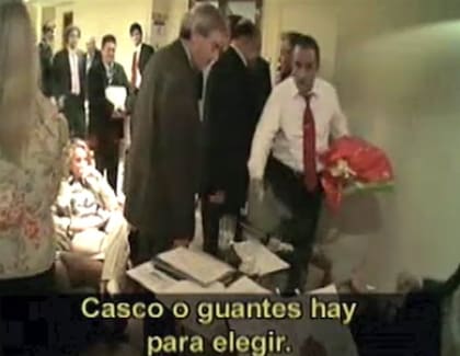 Moreno, el 12 de agosto pasado, en una asamblea de Papel Prensa