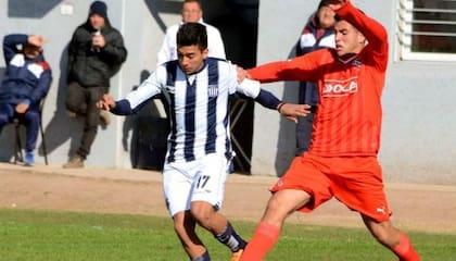 Moreno, en 2015, en un partido de Reserva entre Talleres e Independiente