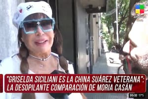 Moria Casán comparó a Griselda Siciliani con la China Suárez (Foto: captura TV)