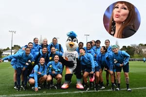 La reacción de las jugadoras de la Selección argentina tras ser sorprendidas por Moria Casán