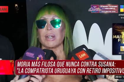 Moria Casán reveló si entrevistaría o no a Susana Giménez en su programa de streaming (Foto: Captura de TV / América)