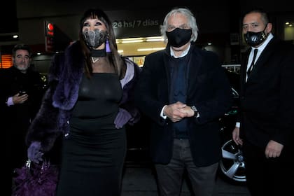 Moria Casán y el Pato Galmarini disfrutando otra salida juntos