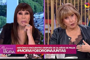 Reencuentro histórico en la TV: Moria Casán y Georgina Barbarossa se reconcilian en vivo