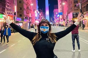 Moria celebró la consagración de Argentina en el Obelisco