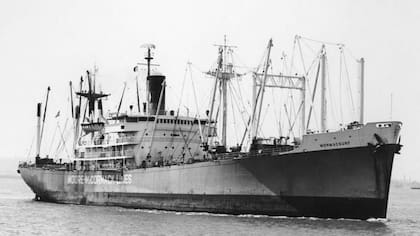 Mormacsurf, el carguero estadounidense, involucrado en la tragedia. 