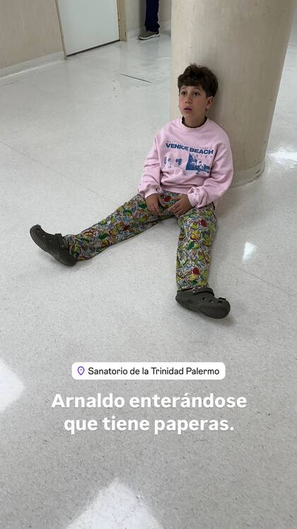 Morrison, el hijo de Jimena Barón, contrajo paperas en la escuela