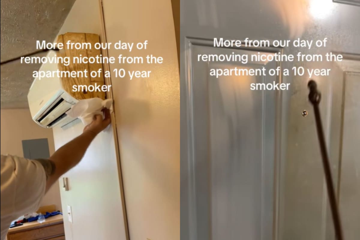 Profesional cleaner: vive en Estados Unidos y mostró su truco para sacar las manchas de humo de la casa