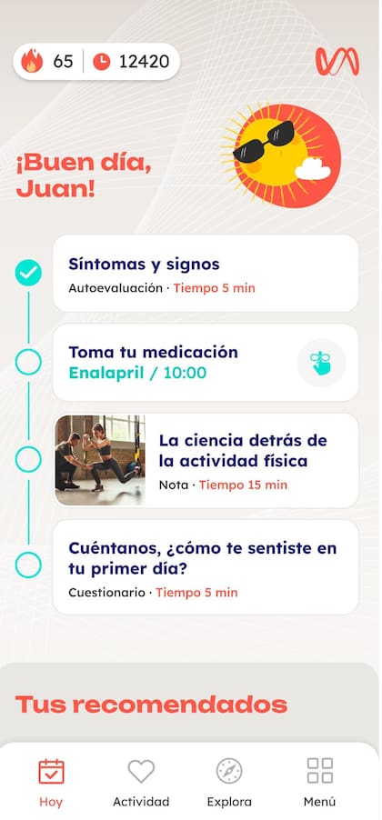 Motivia posee modelos de IA que personalizan la experiencia de cada paciente según el tipo de enfermedad, el estadío del tratamiento y las respuestas del usuario